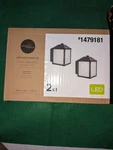 Led Wall Lanterns 2 Pk Project Source 5.63X4.84X6.89 Black. Fixed Price $23.00.