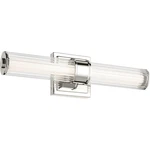 Kichler Laurene 2 Light Wall Sconce, Brushed Nickel/clear Fluted - 55195NILED. Fixed Price $314.99.