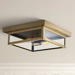 Quoizel Westover 12"W Antique Brass Outdoor Ceiling Light. Fixed Price $189.99.