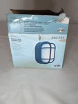 Hampton Bay Black Outdoor Bulkhead Wall Light W/bulb 240-235 Open Box. Fixed Price $11.99.