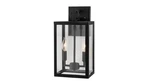 14-INCH 2-LIGHT Metal Black Outdoor Wall Lamp. Fixed Price $77.00.