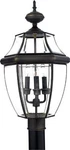 Quoizel NY9043Z Newbury 3-LIGHT Outdoor Post Lantern Fixture, Medici Bronze. Fixed Price $284.60.