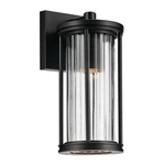 Kichler 59022DS Barras 12" Tall Outdoor Wall Sconce - Black. Fixed Price $124.99.