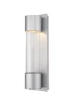 Striate 1-LIGHT Outdoor Wall Sconce In Silver. Fixed Price $268.00.