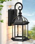 Vianis 15.7" Large Outdoor Wall Lights, Exterior Lighting Fixtures Dusk To Dawn. Fixed Price $45.99.