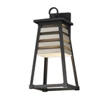 Maxim 40634WZBK Shutters Outdoor Wall Light-zinc/black 18"H. Fixed Price $198.00.