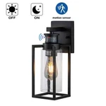 Cattleya Matte Black Motion Sensing Dusk To Dawn Outdoor Wall Lantern Sconce. Fixed Price $20.49.