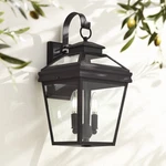 Stratton Street Outdoor Wall Fixture Black Lantern 2-LIGHT 16 1/2" Outside. Fixed Price $275.99.