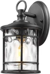 1-LIGHT Outdoor Wall Mounted Lighting, Matte Black Outside Porch Light, 11.4". Fixed Price $76.99.