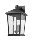 Beacon 3-LIGHT Outdoor Wall Sconce In Black. Fixed Price $800.00.