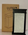 Lutec 1-LIGHT Black Integrated Led Outdoor Wall Lantern Sconce With Dusk To Dawn. Fixed Price $13.50.