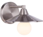 Craftmade Isaac Outdoor Wall Sconce, 1-LIGHT 60 Watts, Brushed Polished Nickel. Fixed Price $41.03.
