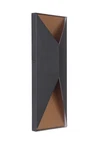 Textured Black Satin Brass Led Outdoor Pocket Sconce From The Peak Collection. Fixed Price $183.00.