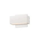 ET2 Lighting Blok 2-LIGHT 6.75" Led Outdoor Wall Sconce, White E23217-WT. Fixed Price $113.90.