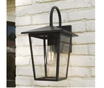 Hampton Bay Rosebrook 16 In. 1-LIGHT Black Outdoor Hardwired Wall Lantern Sconce. Fixed Price $49.00.