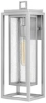 Hinkley Republic 20" High Satin Nickel Outdoor Wall Light. Fixed Price $329.00.