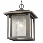Z-lite 554CHB Bronze Aspen Single Light 11"W Outdoor Pendant. Fixed Price $197.40.