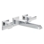 Delta Ara Two Handle Wall-mount Channel Bathroom Faucet, Chrome, T3568LF-WL, Nob. Fixed Price $149.99.