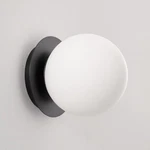 Modern Globe Black Wall Sconce: 6" Mid Century Indoor Mount.... Fixed Price $77.38.