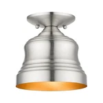 Livex Lighting 55909 Endicott 7"W Semi-flush Ceiling Fixture Nickel. Fixed Price $95.96.