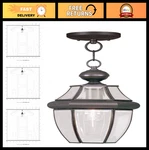 Livex Lighting 2152-07 Monterey 1-LIGHT Outdoor Hanging Lantern, Bronze. Fixed Price $160.99.