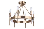 Craftmade 54356 Larrson Light 18"W Semi-flush Ceiling Fixture Brass. Fixed Price $148.45.