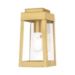 Livex Oslo 1-LT Outdoor Wall Lantern, Satin Brass 20851-12. Fixed Price $179.96.