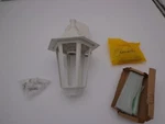 Outdoor Wall Lantern White 15" 1-LIGHT Porch Exterior Fixture By Maxim. Fixed Price $30.00.