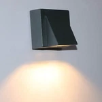 3W Led Outdoor Exterior Wall Step Down Light Fixture Lamp Black Finish Warm Whit. Fixed Price $37.42.