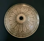 Murray Feiss Casbah Lighting Peach Glass Frosted Shade. Fixed Price $34.00.