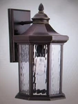 Progress Lighting Edition Collection 1-LIGHT Antique Bronze Glass Wall Lantern. Fixed Price $44.99.