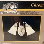 Hampton Bay 2-LIGHT Chrome Sconce & Glass Shades 487 110. Fixed Price $7.00.