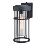 Vaxcel Lighting T0742 Crestline 14" Tall Outdoor Wall Sconce - Black. Fixed Price $118.99.