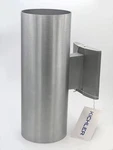 Kichler 9244BA Outdoor 2-LIGHT Brushed Aluminum Wall Sconce Cylinder 12. Fixed Price $49.90.