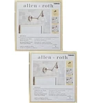 Lot Of 2 Allen+roth Keala 6.49-IN 1-LIGHT Brushed Nickel Wall Sconce Swing Arm. Fixed Price $49.99.