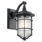 Kichler 49126 Black Royal Marine 1-LIGHT 13.25"H Outdoor Wall Sconce. Fixed Price $264.99.