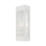 Livex Berkeley Light Outdoor Ada Sconce, Nickel/clear/sandblasted 24322-91. Fixed Price $339.96.