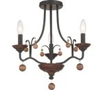 Minka Lavery Colonial Charm Semi Flush, 3-LIGHT 180 Total Watts Old World Bronze. Fixed Price $130.17.