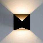 Modern Outdoor Wall Lights, Black Led Exterior Fixtures, Dimmable 10W. Fixed Price $60.99.