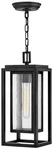 Hinkley Republic 16 3/4"H Black Led Outdoor Hanging Light. Fixed Price $335.00.