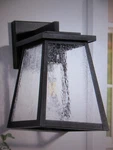 Lnc Modern 11 In. 1-LIGHT Black Outdoor Wall Geometric Sconce With Shade. Fixed Price $56.95.