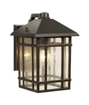 Kathy Ireland Sierra Craftsman Art Deco Outdoor Wall Light Fixture Rubbed Bro.... Fixed Price $231.20.