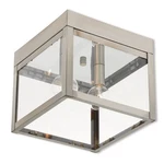 Livex Lighting 20588 Nyack 8"W Flush Mount Square Ceiling - Nickel. Fixed Price $233.96.