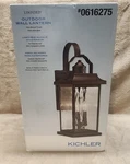 Kichler Linford 3-LIGHT 22.25" Olde Bronze Outdoor Wall Lantern #0616275. Fixed Price $89.99.