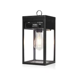 Techko Solar Portable Lantern With Edison Bulb - Outdoor Matte Black. Fixed Price $55.70.