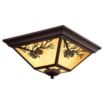 Douglas 3 Light Outdoor Flush Mount Rustic STYLE-7 Inches Tall And 14. Fixed Price $229.99.