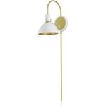 Maxim Lighting 12041WTSBR Dawn Wall Sconce White And Satin Brass. Fixed Price $109.28.