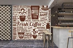 3D Coffee Letters A5011 Business Wallpaper Murals Self-adhesive Commerce. Fixed Price $273.02.