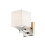 Z-lite Quube Vanity Light, Brushed Nickel, Matte Opal 2104-1V. Fixed Price $64.99.