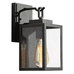 Lnc Black Outdoor Wall Sconce Porch Square Exterior Light W/ Seeded Glass Shade. Fixed Price $49.99.